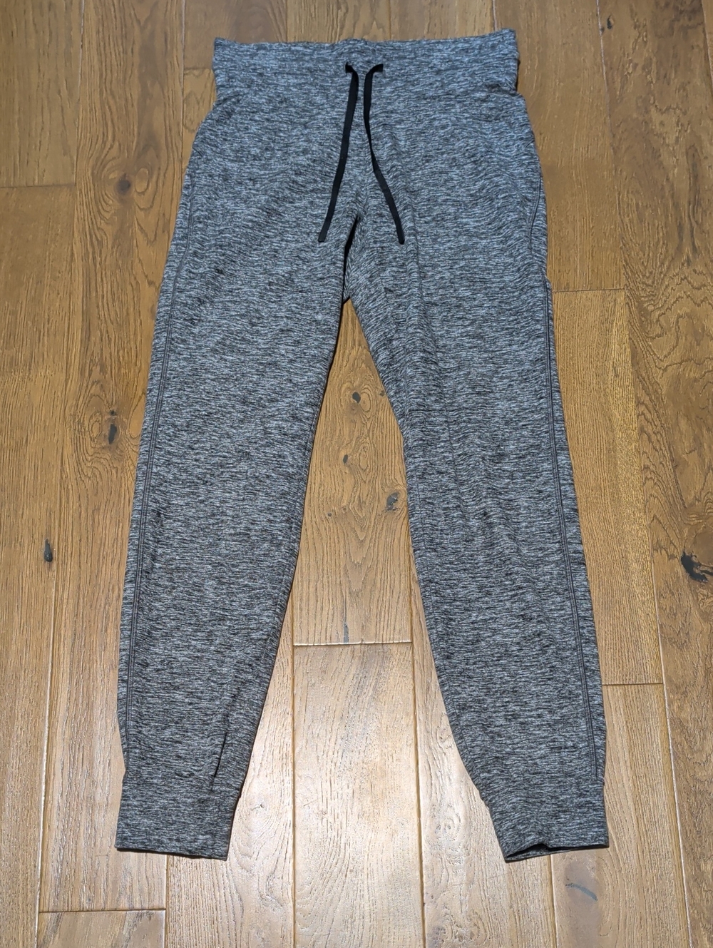 Lululemon Jogger Heathered Black High Rise Womens 4